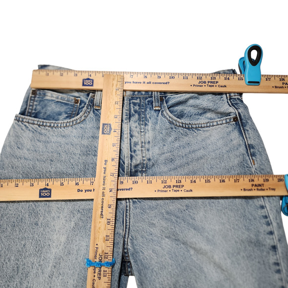Aritzia Denim Forum Button Fly Jean 28x28 Women Joni High Rise Loose Fit Lt Blue - Picture 11 of 12